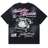 HELLSTAR Girls' Telephone Print T-shirt